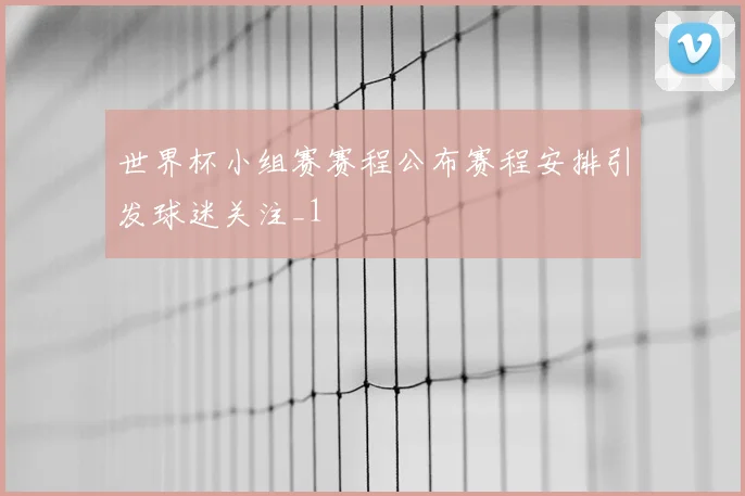 世界杯小组赛赛程公布赛程安排引发球迷关注_1